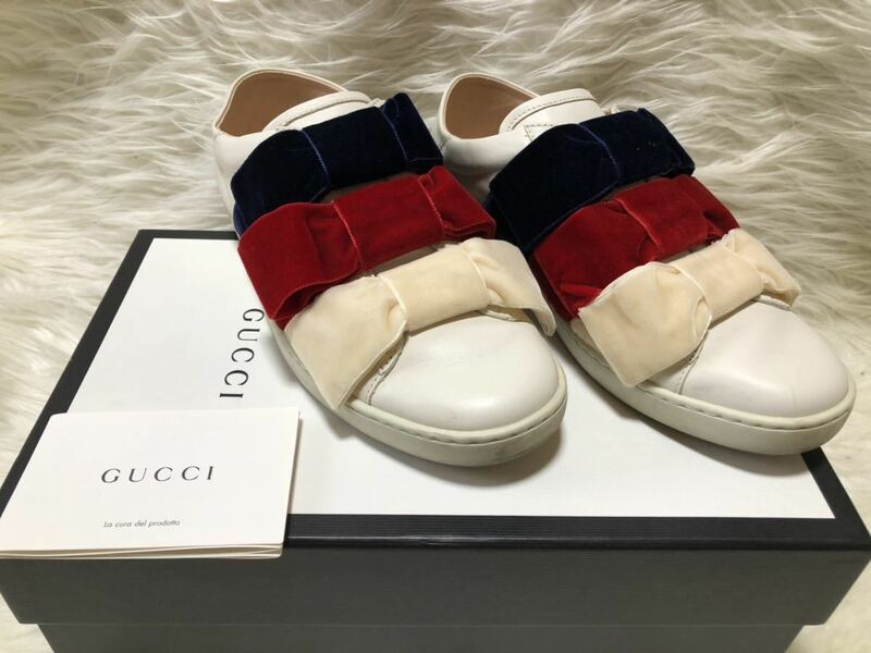 GUCCI☆グッチ　レディース　リボンスニーカー