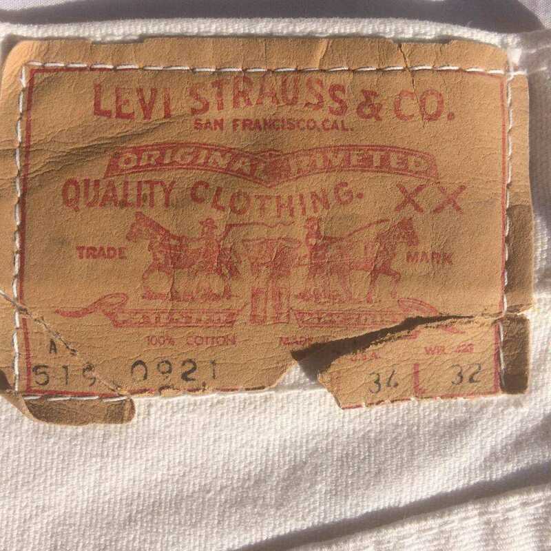 LEVI'S リーバイス 60' vintage 519 A タイプ BIGE natural duck jeans 生成 コットン ダック ジーンズ 34 ヴィンテージ vintage