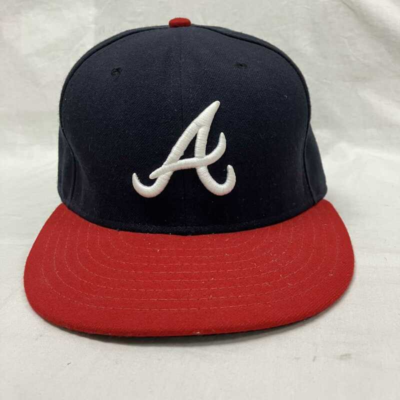 newera baseball cap ニューエラ ベースボール キャップ ニューエラ usa製 黒 アトランタ ブレーブス New Era Cap Atlanta Braves3900