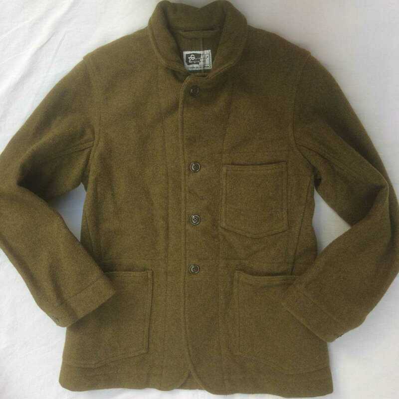 Engineered Garments エンジニアードガーメンツ wool Jacket ウール ジャケット olive S usa 製 カバーオール ノーフォーク テーラード