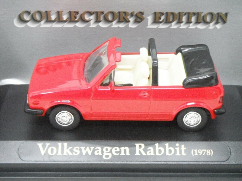 ■ ロードシグネチャーヤトミン『1/43 Volkswagen Rabbit (1978) 赤　フォルクスワーゲン・ラビット ミニカー』