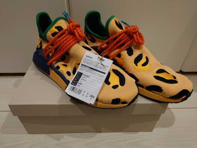 送料無料　Pharrell Williams × adiads Originals HU NMD “ANIMAL PRINT/Bold Gold” ファレル・ウィリアムス アディダス 28センチ