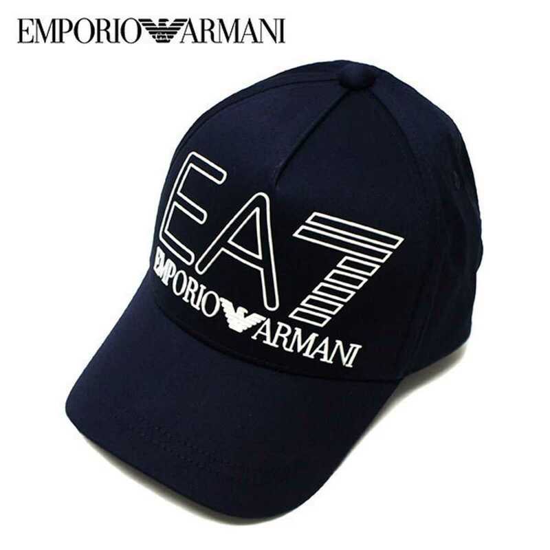 新品正規　EA7 ロゴ　キャップ　ネイビー　エンポリオアルマーニ　アルマーニ　調節可能　CAP ビッグロゴ　キャップ帽子 