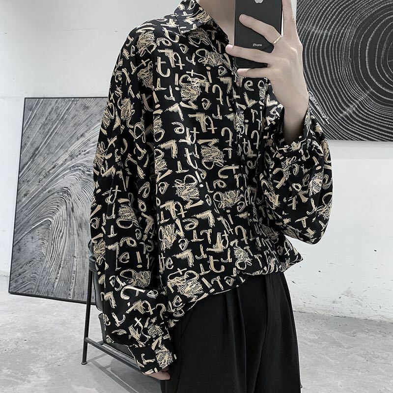シャツ メンズ大きいサイズ 長袖シャツきれいめ カジュアル 韓国ファッション