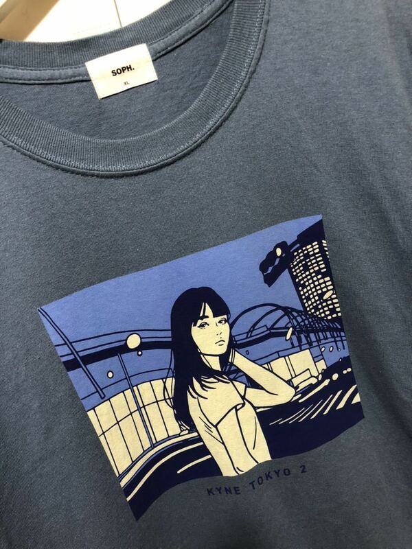 SOPHNET. ソフネット 20SS KYNE TOKYO 2 TEE キネトーキョー　Tシャツ　SOPH-200141 サイズXL ブルー　FK