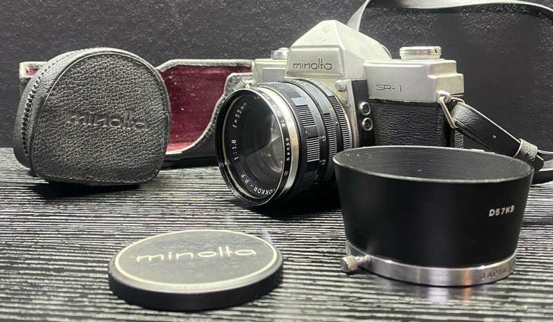 minolta SR-1 シルバー ミノルタ + MINOLTA ROKKOR-RF 1:1.8 55mm フィルムカメラ #1233