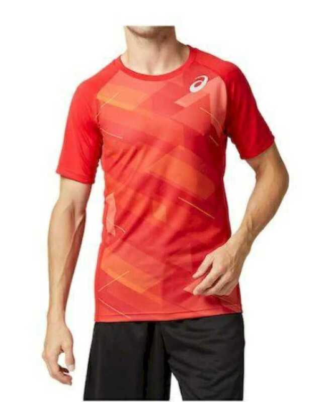 【新品未使用タグ付！定価4070円が50%OFF!】asics アシックス グラフィック ランニングTシャツ 2091A159-600/サイズM