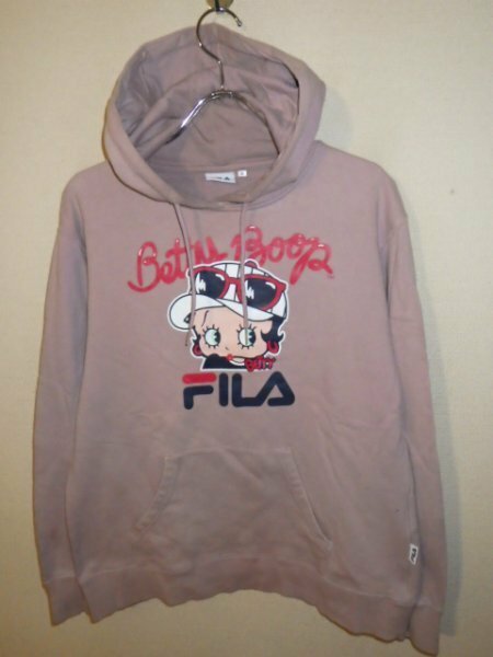 z6326FILA★フィラ★BETTYBOOP★ベティー★コラボパーカー★サイズM★レア★激安