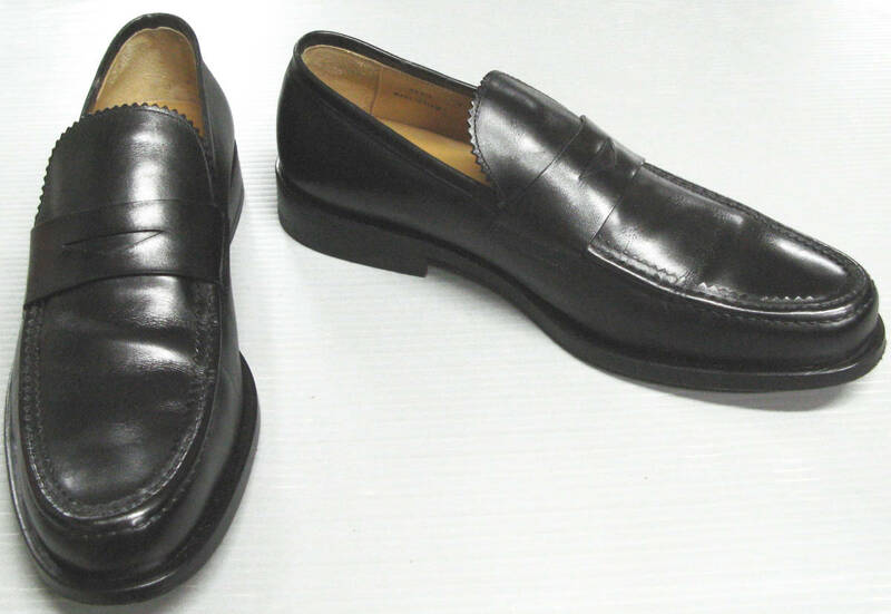 バリー BALLY：コイン ローファー EU7 美品 （ スリッポン 革靴 シューズ BALLY Penny Loafers Leather Shoes EU7 MADE IN ITARY 