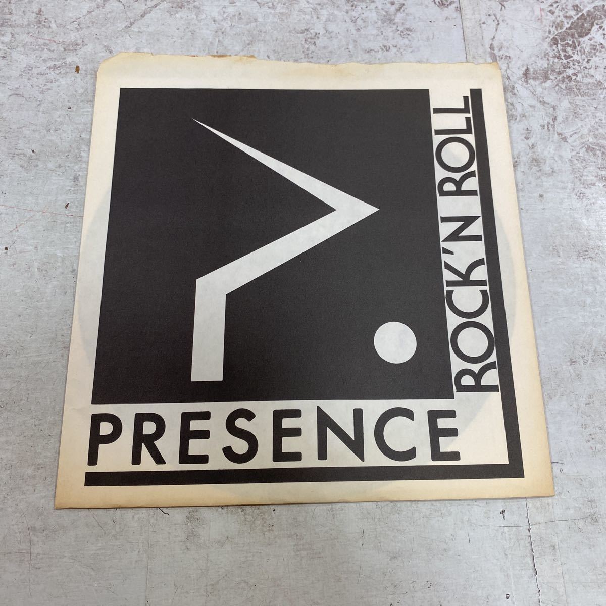 デッドストック　倉庫保管品　EP レコード　ソノシート　ロッキンf PRESENCE プレゼンス　ROCK'N ROLL