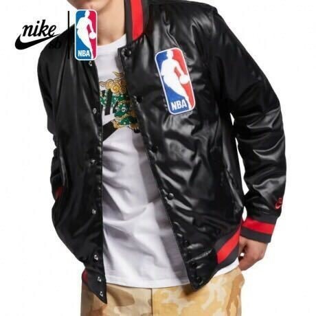 NIKE SB×NBA/ナイキ/BOMBER JKT/ボンバー ジャケット/スタジャン/中綿ブルゾン/刺繍ワッペン/SIZE L