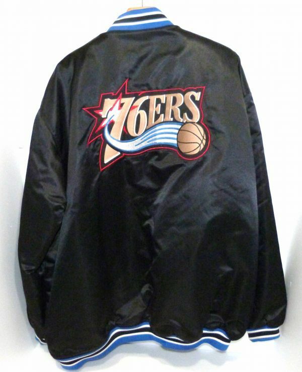 NBA(リーボック製)　76ers　中綿スタジアムブルゾン　Size：XXXL　802061BL680-328BC