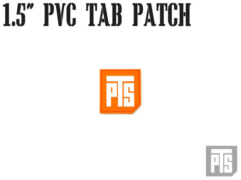 PTS-0050　【正規品】PTS 1.5インチ PVC Tab パッチ オレンジ