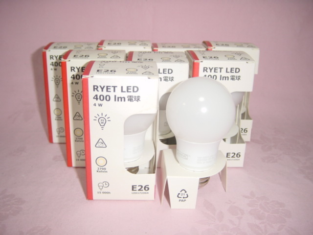 ◆新品【LED 電球】E26の汎用品 消費電力4W 40W相当のコンパクトタイプ 9個 希望数可!!!