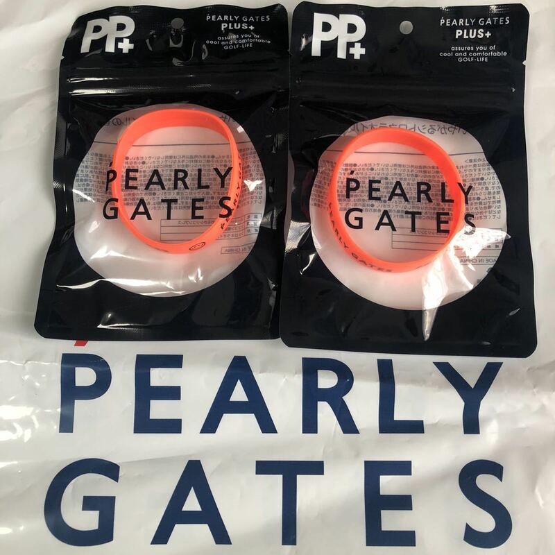 【新品】2本組PEARLY GATES パーリーゲイツ シリコンブレスレット 虫が寄ってこない香り ブレスレット アンクレット 1