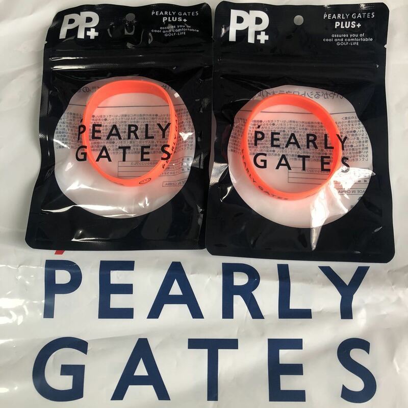 【新品】2本組PEARLY GATES パーリーゲイツ シリコンブレスレット 虫が寄ってこない香り ブレスレット アンクレット 3