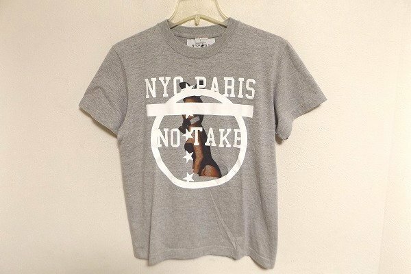 N5191:未使用ATTACK THE MIND7（アタックザマインドセブン）MOSS NO TAKE GRAY TEE Tシャツ/杢灰/1：35