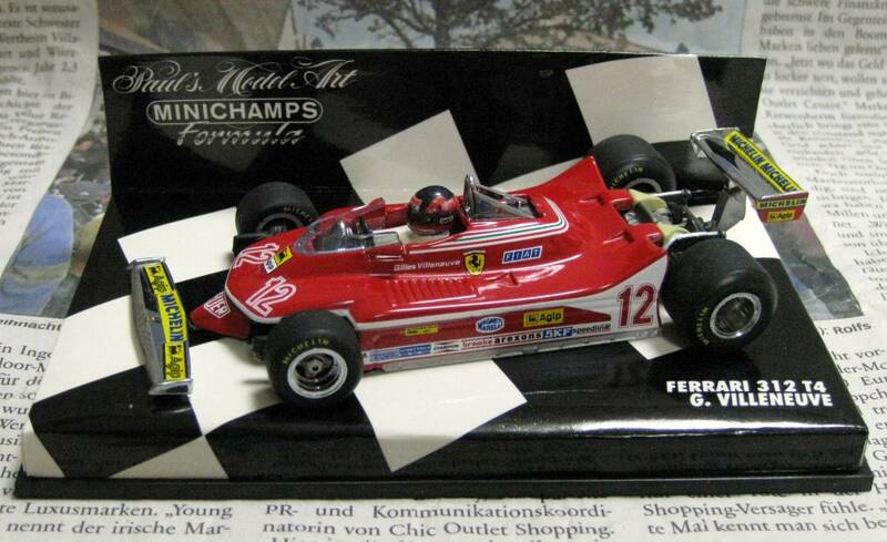 ☆絶版*Minichamps*PMA*1/43*1979 Ferrari 312T4 #12*Gilles Villeneuve*フェラーリ