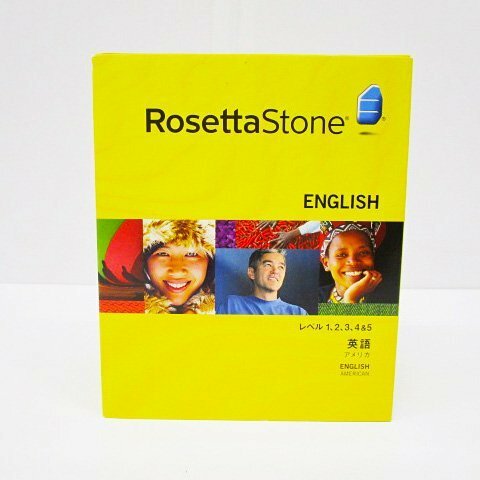 [即日発送] Rosetta Stone/ロゼッタストーン V3 英語 アメリカ Level 1-5 箱/説明書有 ヘッドセット欠損 英語教材/English 361