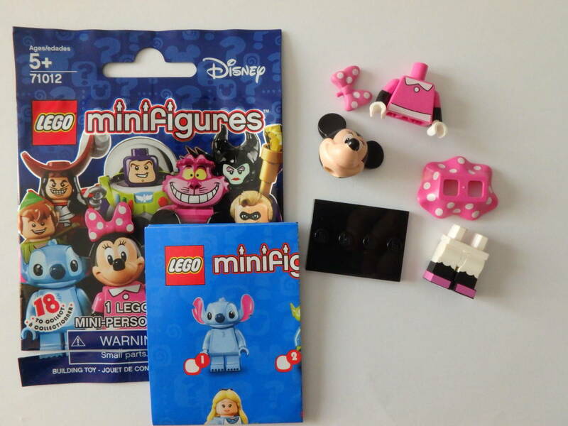 【組立済】LEGO レゴ ミニフィギュア ディズニー シリーズ1 NO.11 ミニーマウス Minnie Mouse Disney minifigure Series1