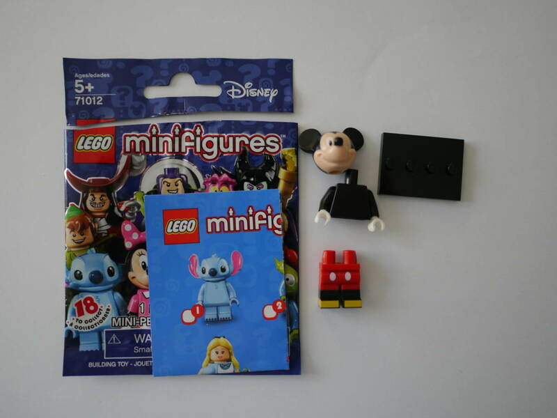 【組立済】LEGO レゴ ミニフィギュア ディズニー シリーズ1 NO.12 ミッキーマウス Mickey Mouse Disney minifigure Series1