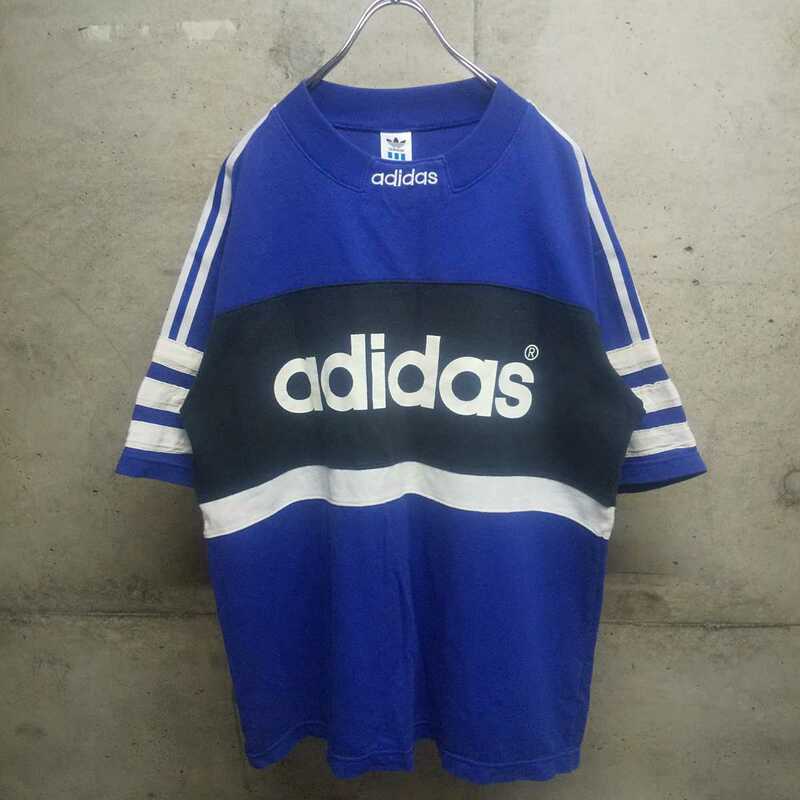 90s adidas / アディダス 半袖 スウェット デサント 日本製 vintage ヴィンテージ ビンテージ 古着 used Tシャツ 