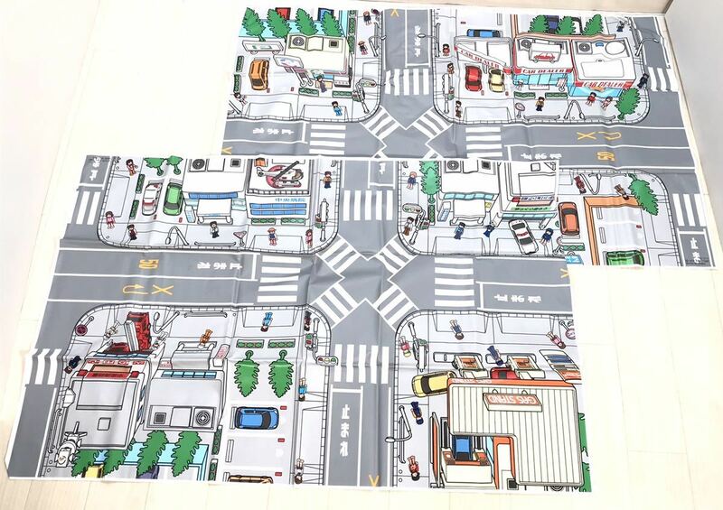 ◯トミカ　ぼくの街のタウンマップ　TOMY◯ プレイシート　TOMICA トミー　