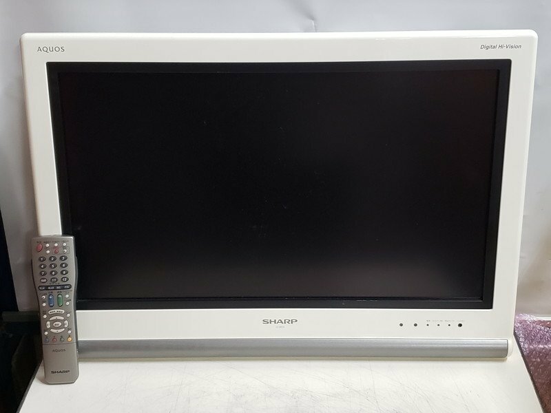 [中古] SHARP AQUOS 液晶カラーテレビ LC-26D10 26V型 地上デジ 2007年製 リモコン有 (1)