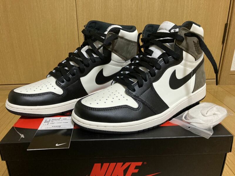 新品 28cm NIKE AIR JORDAN 1 HIGH OG SAIL DARK MOCHA BLACK ナイキ エアジョーダン1 ハイ OG セイル ダークモカブラック