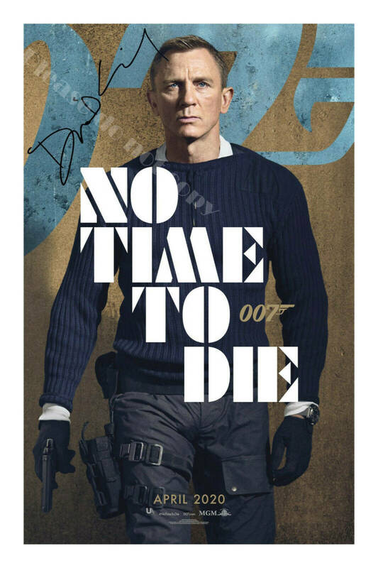 2021年 007 No Time to Die ノー・タイム・トゥ・ダイ Daniel Craig ダニエル・クレイグ サイン　フォト