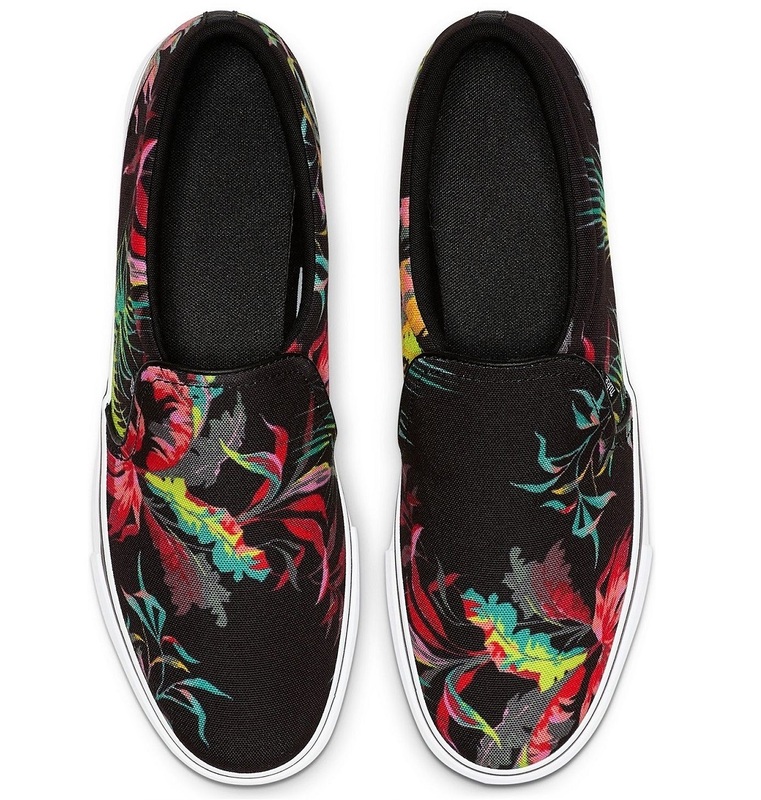 ■ナイキ コートロイヤル AC スリッポン SE ブラック/フローラル 新品 27.0cm US9 NIKE COURT ROYALE AC SLIP ON SE 花柄