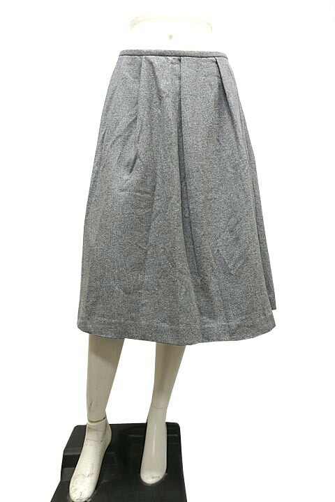 【中古】Leilian レリアン スカート レディ―ス ウール フレアスカート サイズ13 大きいサイズ 日本製