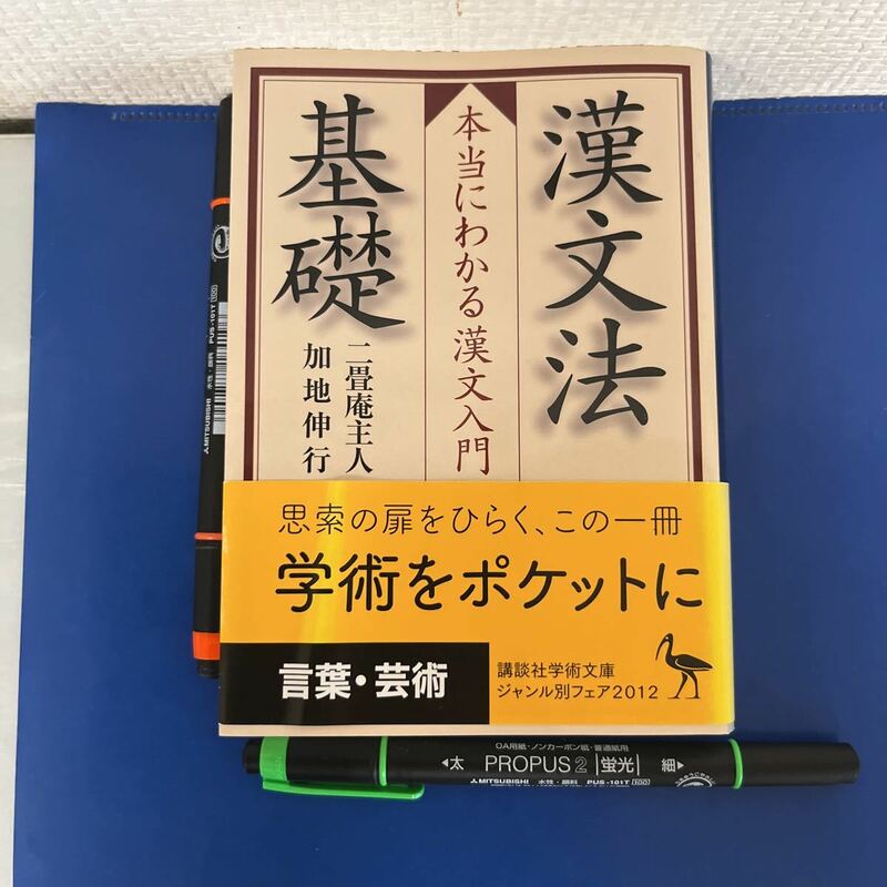 漢文法基礎 本当にわかる漢文入門 (講談社学術文庫) 2012/10/30 題１１刷 二畳庵主人 ・加地 伸行 (著)