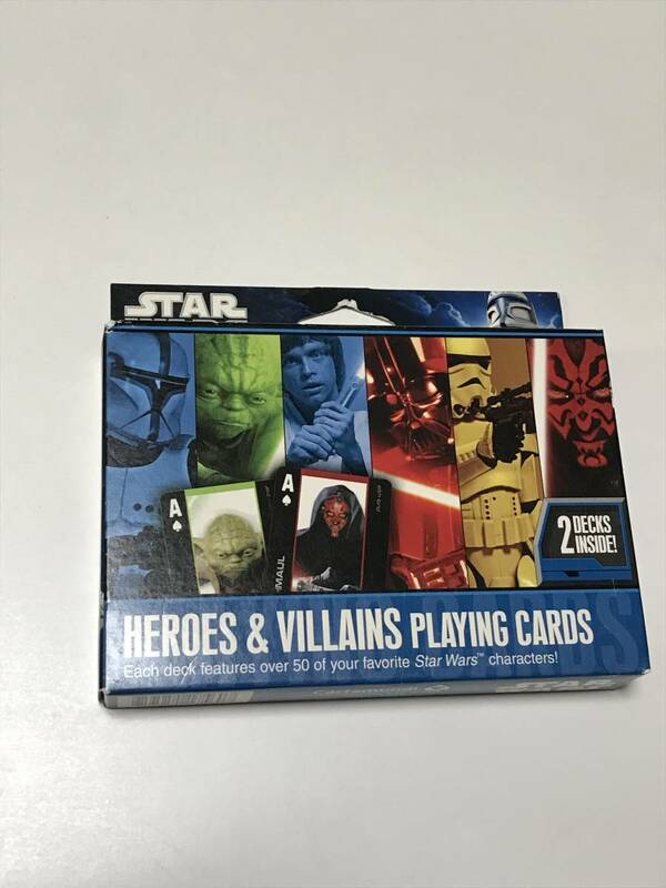 ★スターウォーズ/STAR WARS/HEROES & VILLAINS PLAYING CARDS/ヒーロー＆ヴィラン/トランプ