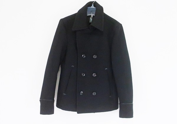◇【wjk ダブルジェーケー】ウール Pコート ブラック M