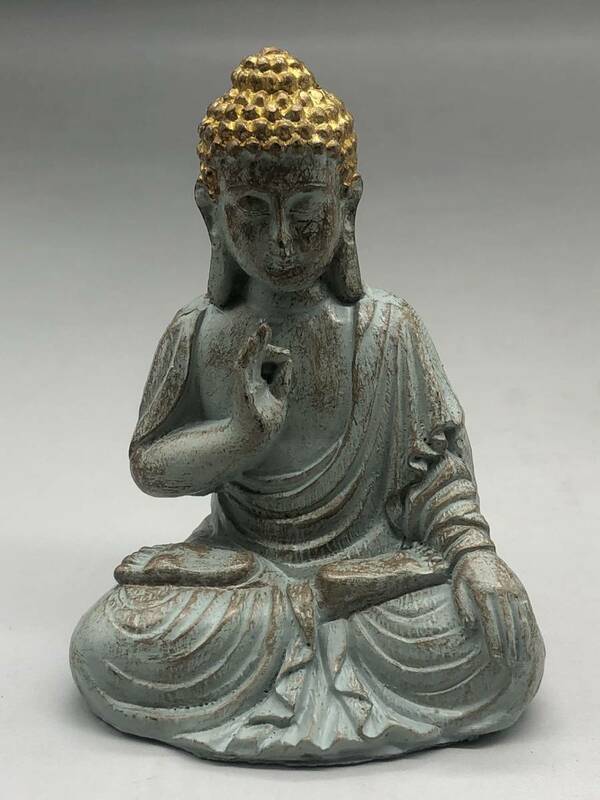 【吉】仏教聖品 古銅細工彫 如来 極珍 極美k16