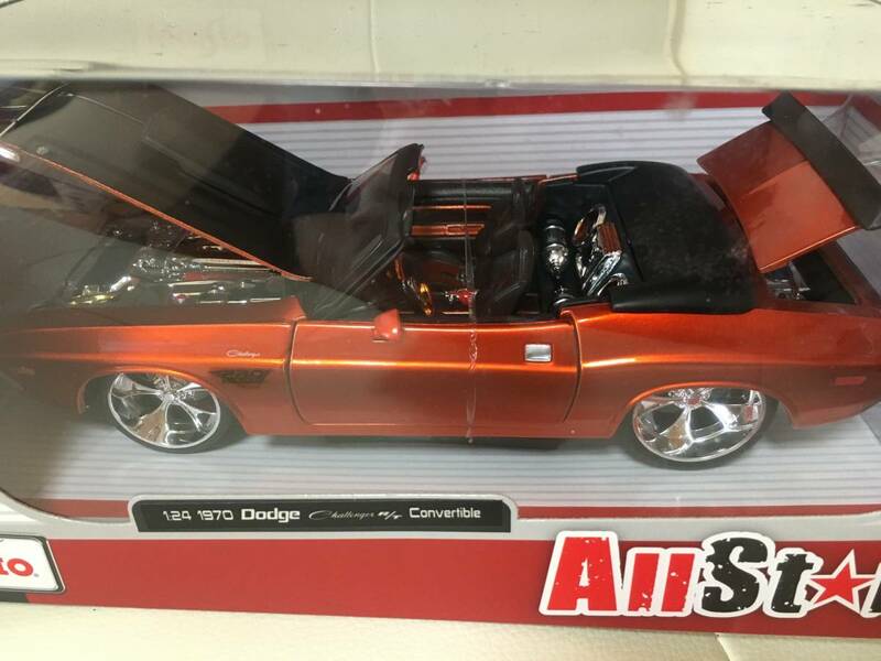 マイスト　1/24 1970 DODGE CHALLENGER R/T Convertible Maisto AllStars