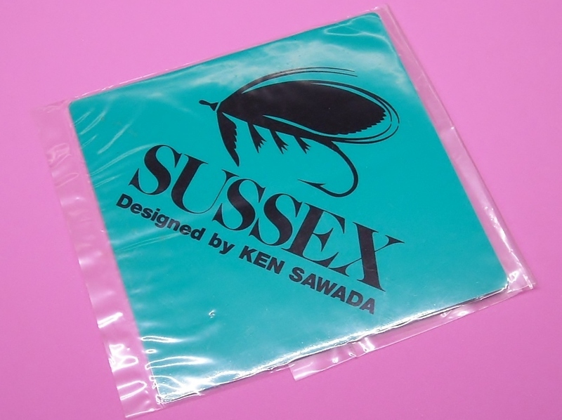 サワダ SAWADA サセックス SUSSEX 緑◇ 黒縁無 ステッカー シール 118mm