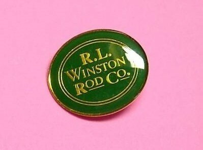 ウインストン ロッド R.L. Winston ROD Co. ピンバッジ 緑◎ビンズ　31-27mm