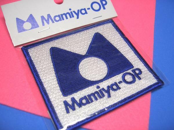 マミヤ オーピー Mamiya-OP オリムピック 白◇ ロゴ ワッペン エンブレム　79×72mm