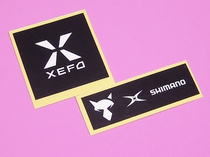 ジャッカル x シマノ ゼフォー X コラボ SHIMANO JACKALL 2015 ステッカー 下サイズ51-16mm