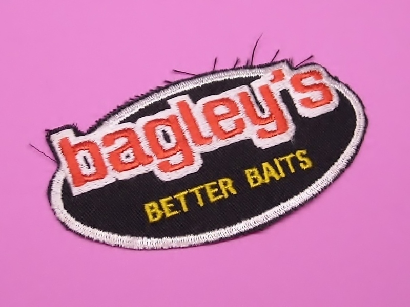 バグリー Bagley's ロゴ ワッペン BETTER ベイト エンブレム 103×53mm