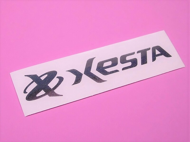 ゼスタ Xesta 銀 転写 カッティング シート ステッカー 台紙153×44mm シール