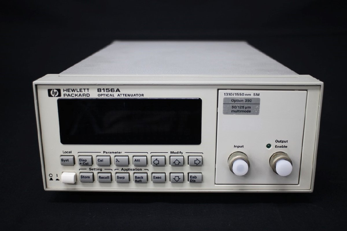 【正常動作品】HP 8156A/350 1250-1650nm 60dB 光アッテネータ