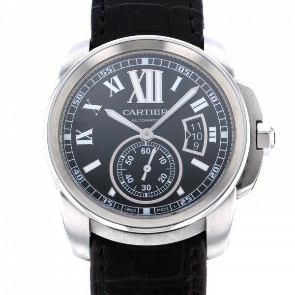 カルティエ Cartier カリブル ドゥ W7100041 ブラック文字盤 中古 腕時計 メンズ
