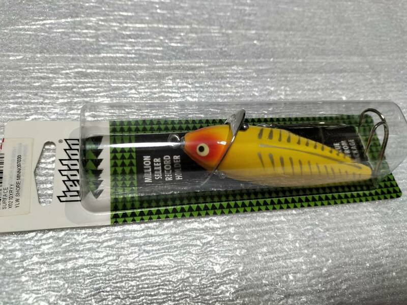 210　サーフェイス　XRYY　イエローショアミノー　SURFACE　heddon へドン トップ　TOP　新品購入未使用品