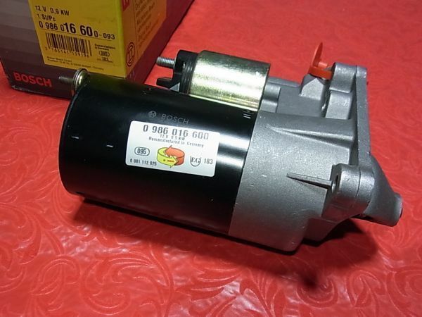 ルノー Twingo1 セル スターター モーター Bosch製 0.9KW 7700858442 7701352210 【優良部品】 C3G Bosch形状専用エンジン用