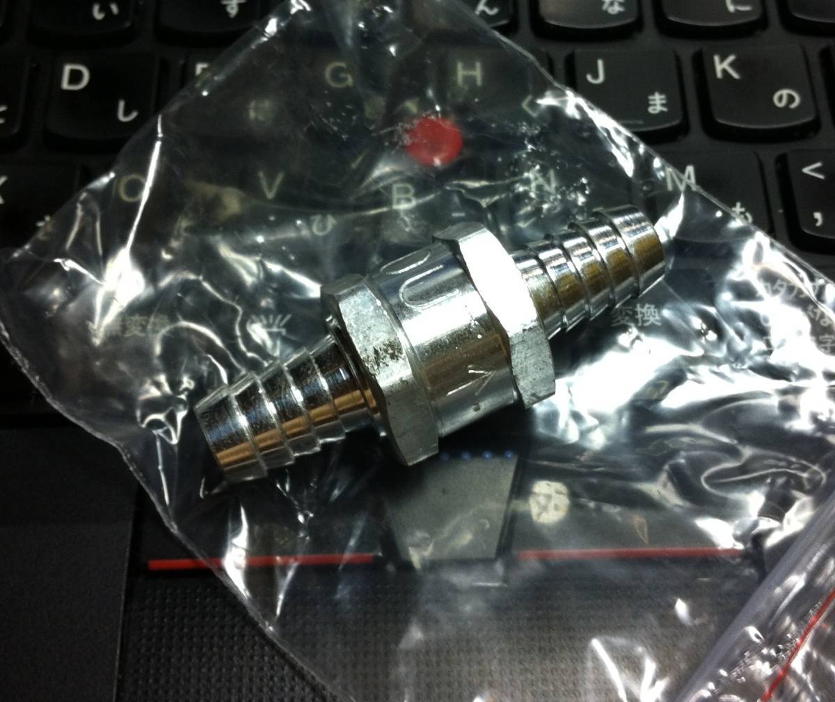 _アルミ製金属ボディ ワンウェイバルブ 逆流防止 内圧コントロールバルブ 12mm (PCV/BPV)