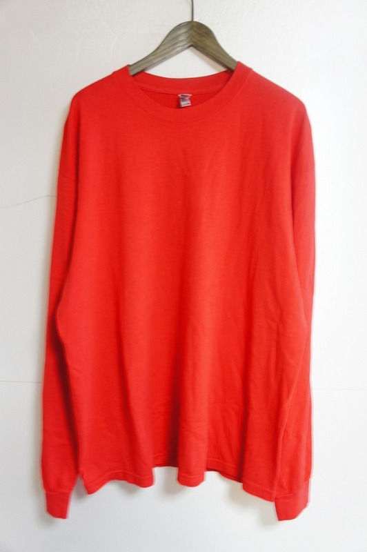 定番 Los Angeles Apparel ロサンゼルス アパレル トマト 長袖Tシャツ カットソー ロンT XL赤929M