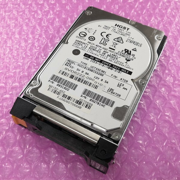 @SM822 秋葉原万世鯖本舗 良品 NEC Express5800 純正12Gbps SFF 2.5インチ SAS HDD 900G 10K HUC101890CSS200 N8150-482